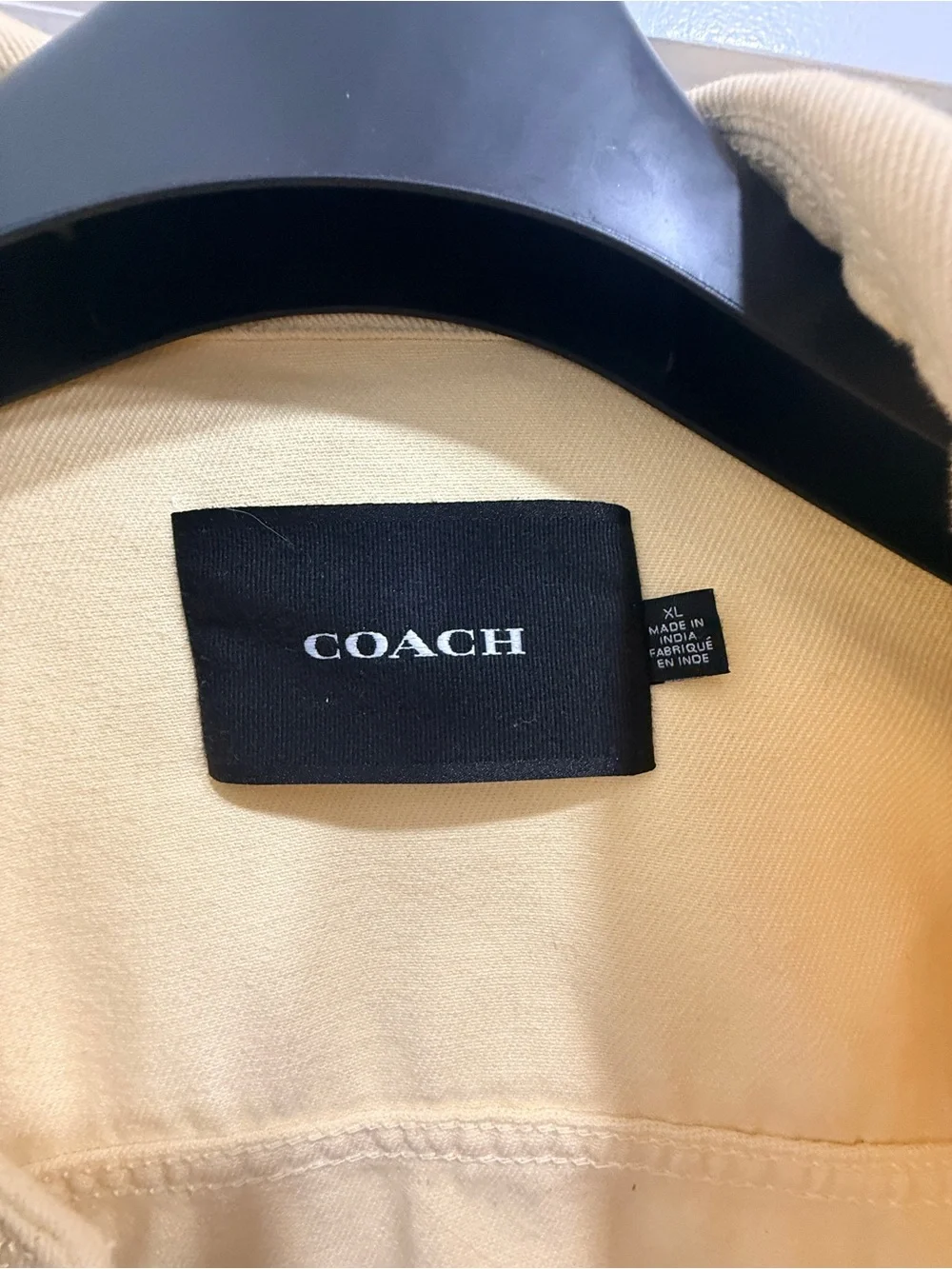 Coach Women's Butter Yellow Denim Jacket